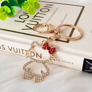Hello Kitty Red Bow Keychain/ Bag Charm